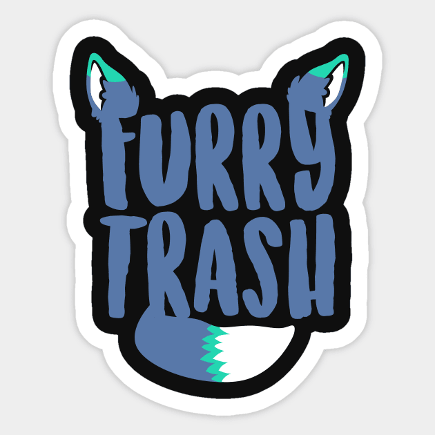 Furry Trash Sticker by Psitta